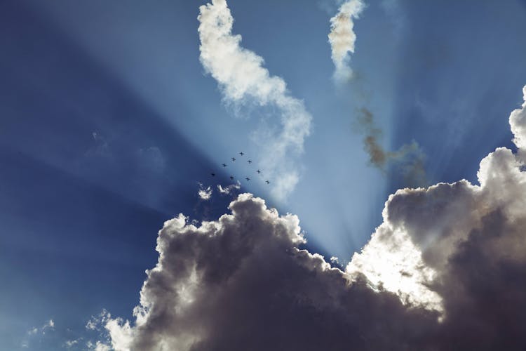 Airplanes Flying In A Formation