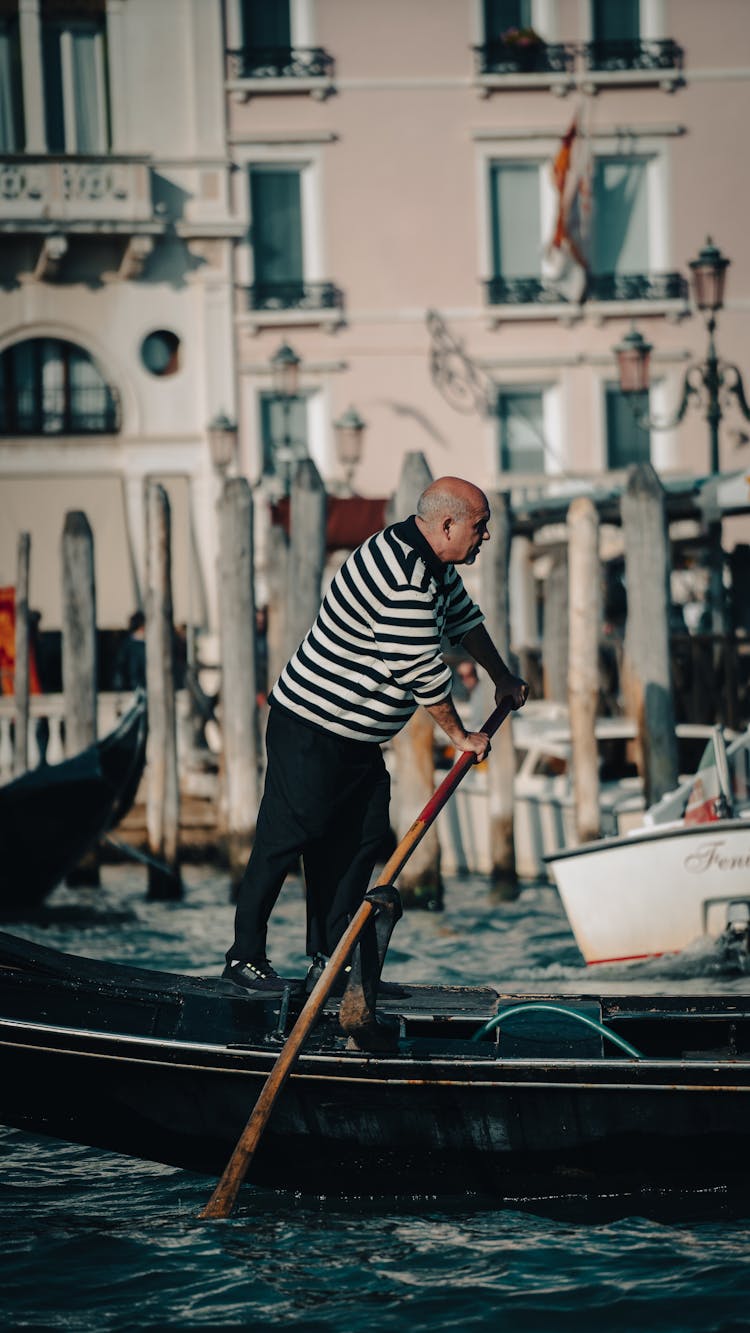 Rower In Venice