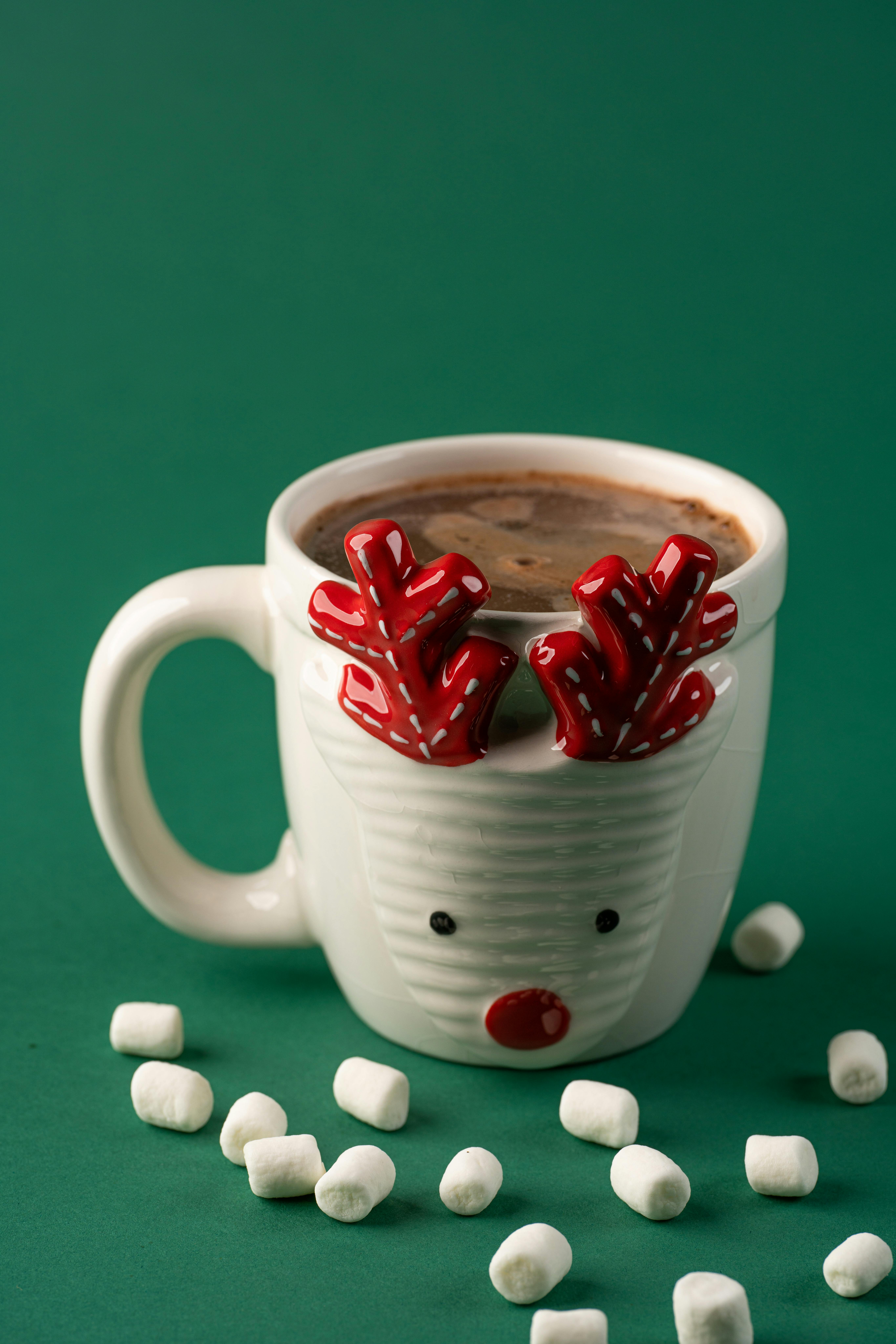 Pouring Hot Chocolate Thermos Mug On Stock Photo 96747052