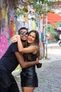 Woman in Black Shirt and Black Sunglasses Smiling
