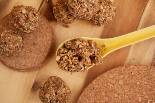 Coconut-walnut Date Balls