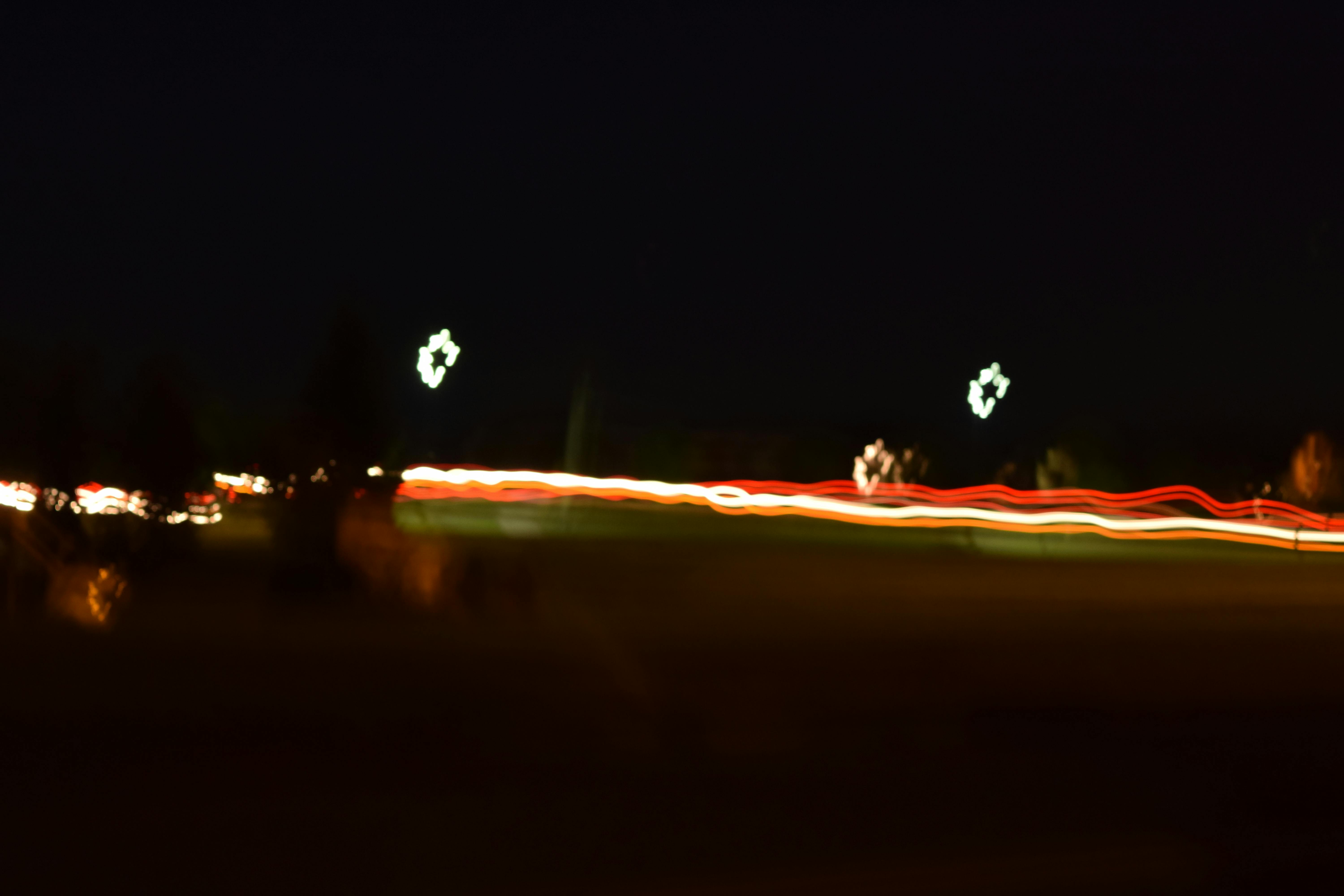 Free stock photo of car lights, light, long exposure