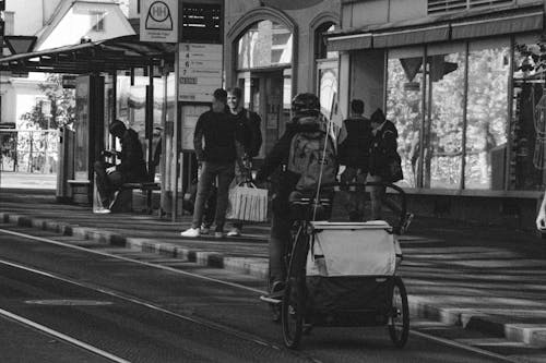 Gratis stockfoto met buiten, eenkleurig, fiets