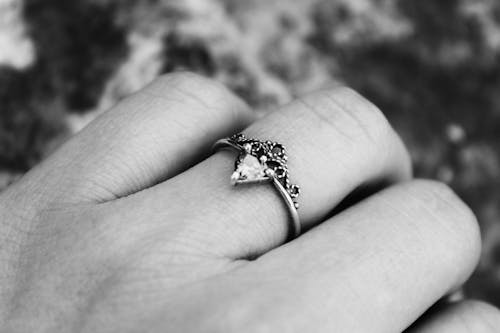 Free Monochrome Photo of a Ring on Person's Finger Stock Photo