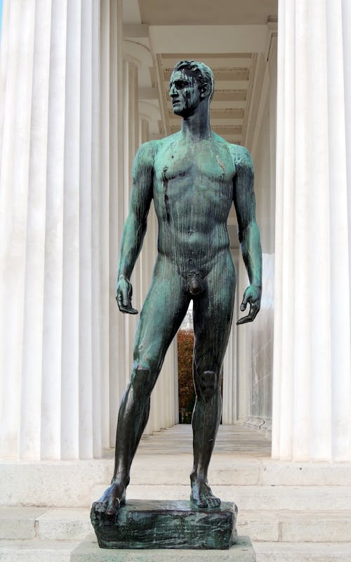 Free Statue of Theseus in Vienna, Austria Stock Photo