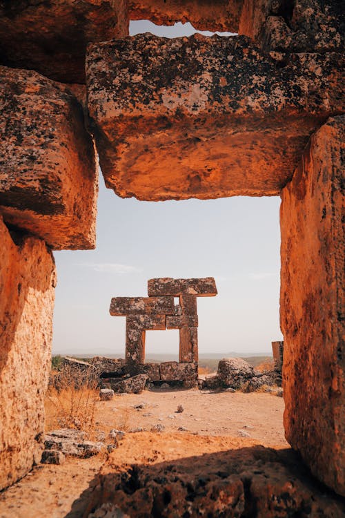 Stones in Ancient Historical Ruins