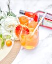 A High Angle View at an Alcoholic Drink 