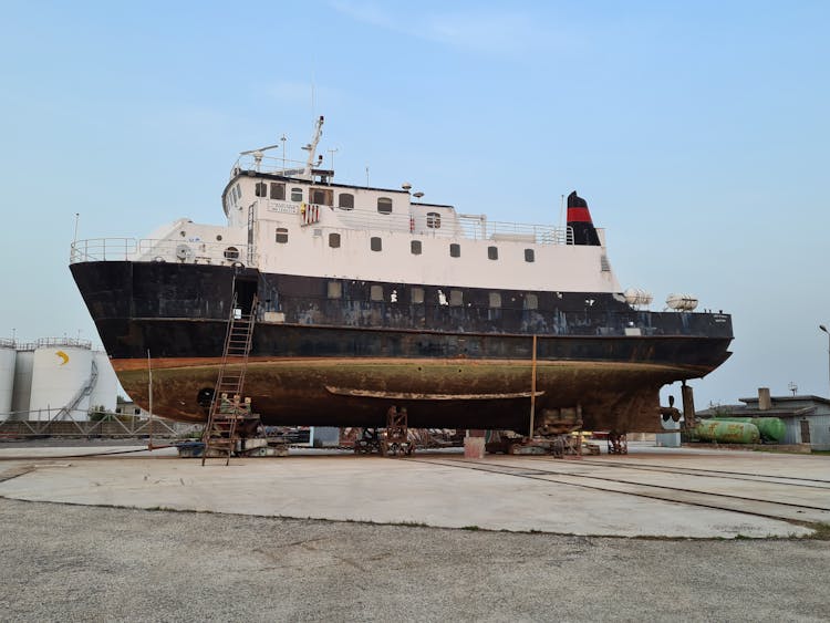 Ship In Shipyard