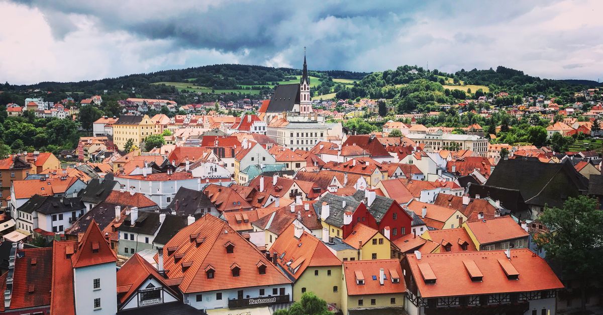 Český Krumlov traditional Czech food and medieval architecture