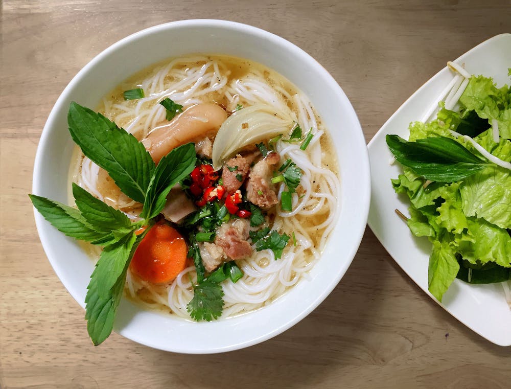 Vietnamese Pho with Mint