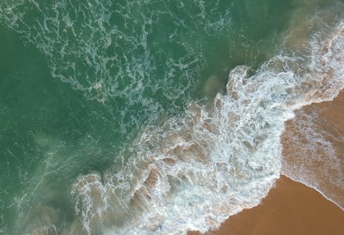 Vista A Volo D'uccello Della Spiaggia