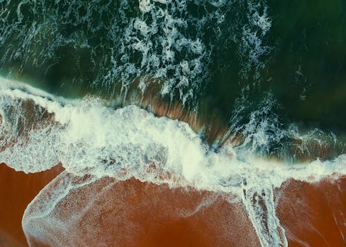 Aerial View Photography of Seashore at Daytime