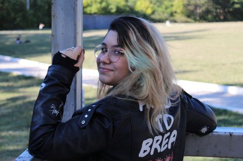 Free stock photo of black leather jacket, glasses, rebel Stock Photo
