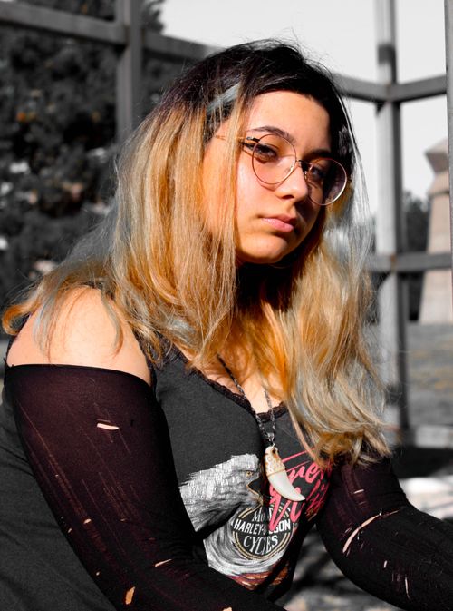 Free stock photo of black leather jacket, glasses, rebel Stock Photo