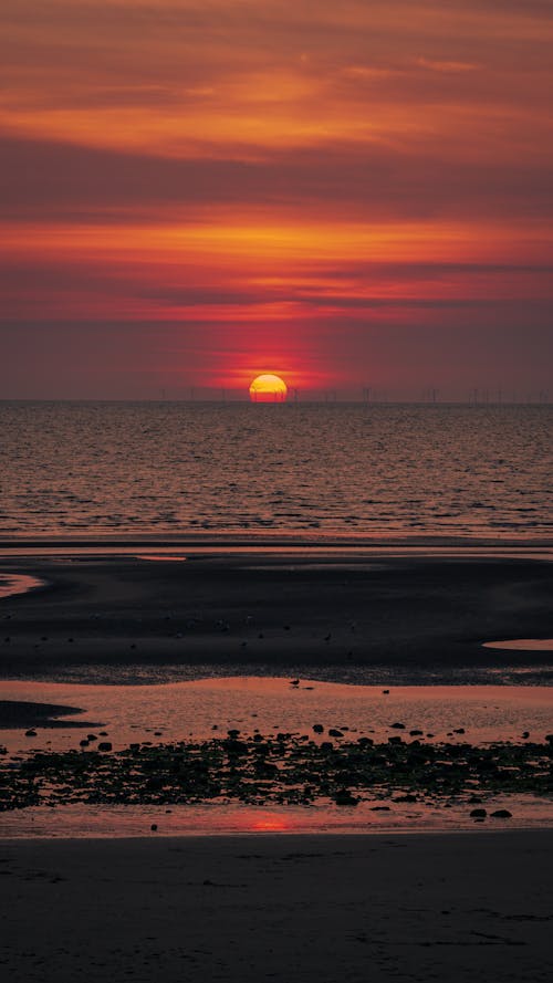 Calm Sea during Golden Hour