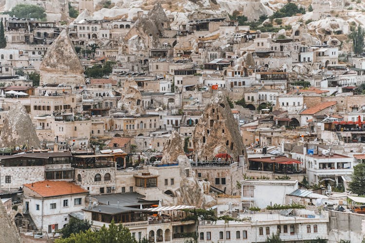 City Houses On Hills