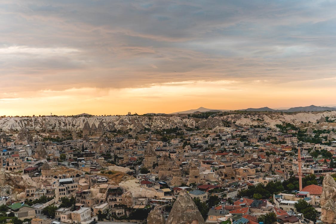 Wide Shot of a City