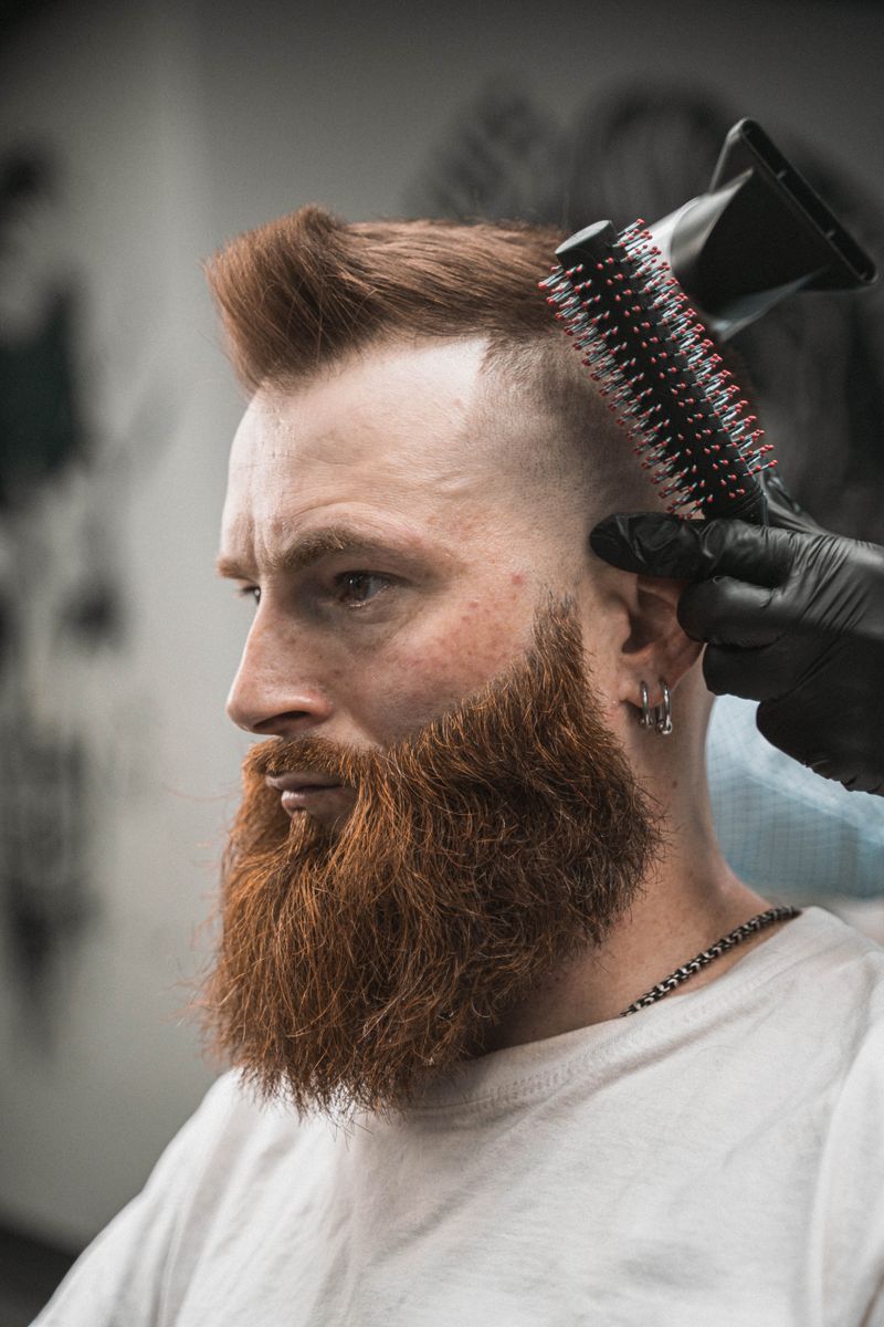 Buzz cut with a blended beard finish