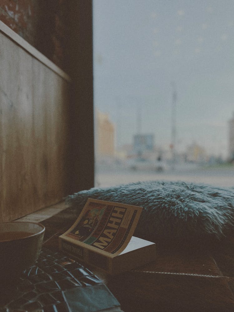 Book And Pillow Near Window