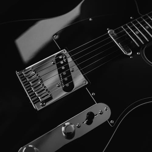 Gratuit Imagine de stoc gratuită din a închide, alb-negru, chitară electrică Fotografie de stoc