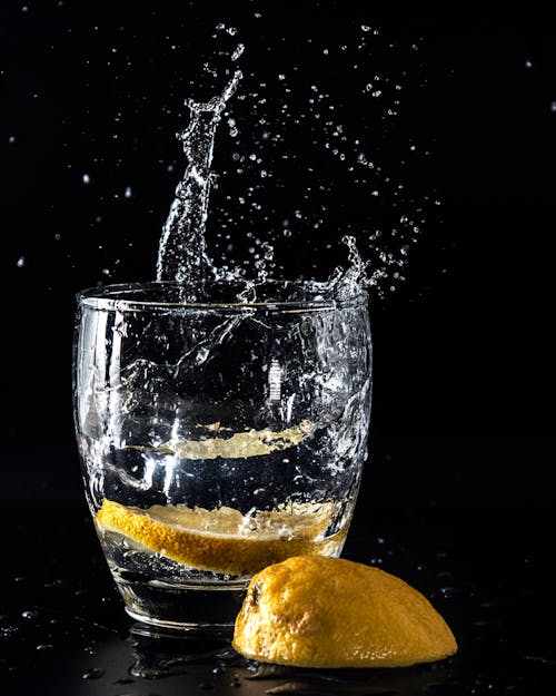 Kostnadsfri bild av citron, glas, skivad