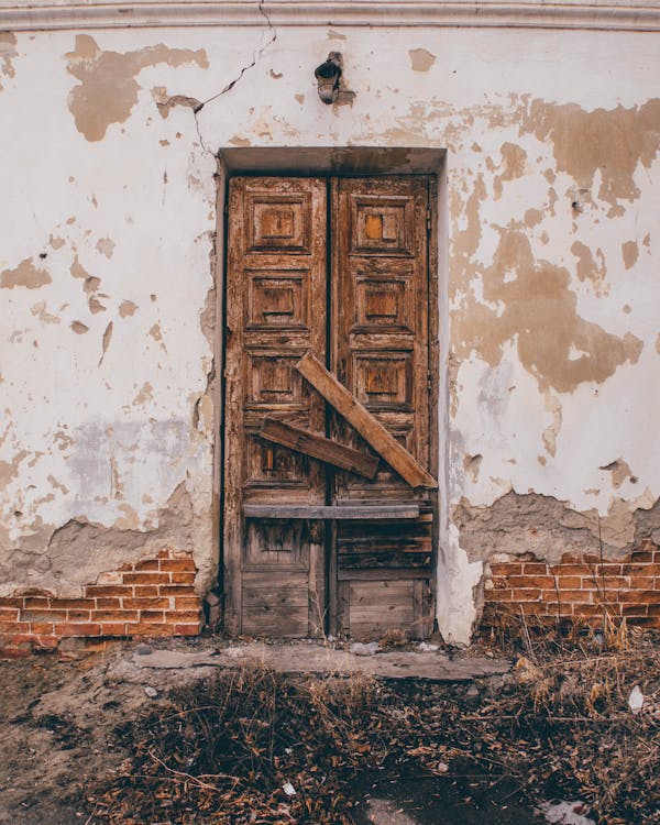 Vintage Brown Wooden Door