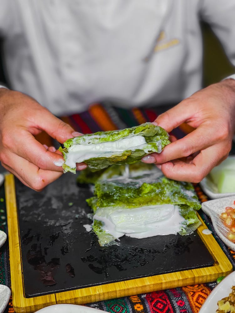 Chef Preparing A Traditional Meal 