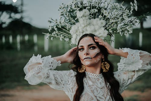 Imagine de stoc gratuită din catrina, dia de los muertos, față vopsită