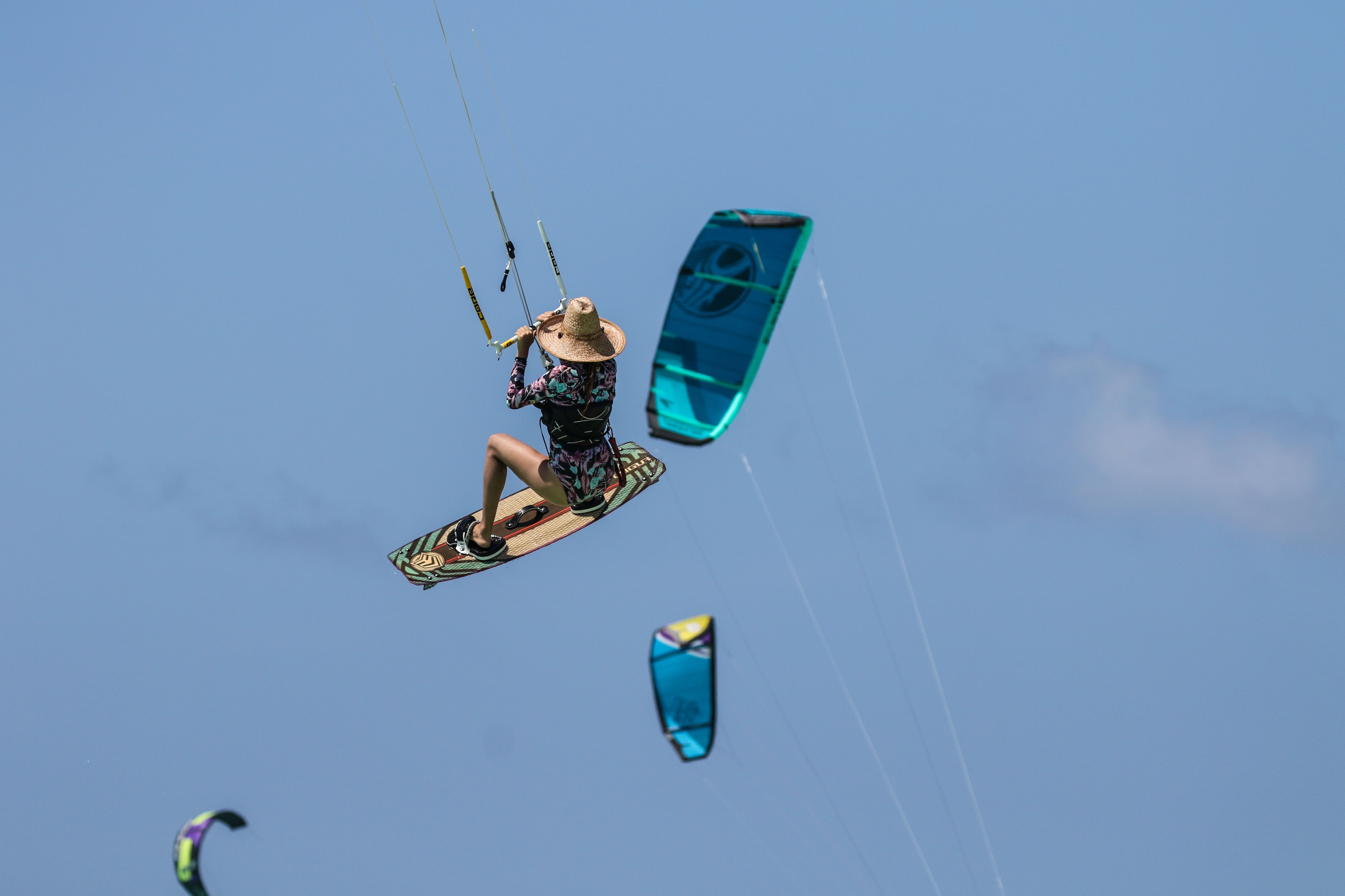 Woman during Wind Boarding Activity · Free Stock Photo