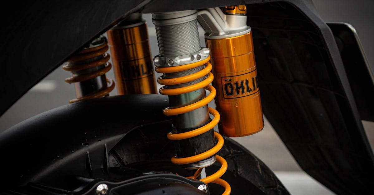 Close Up of Motorcycle Spring · Free Stock Photo