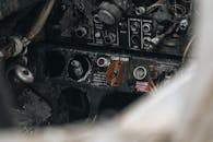 Control Panel of a Junk Airplane