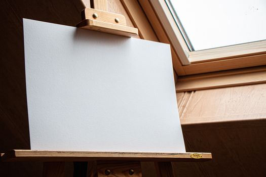 Blank Canvas on Easel