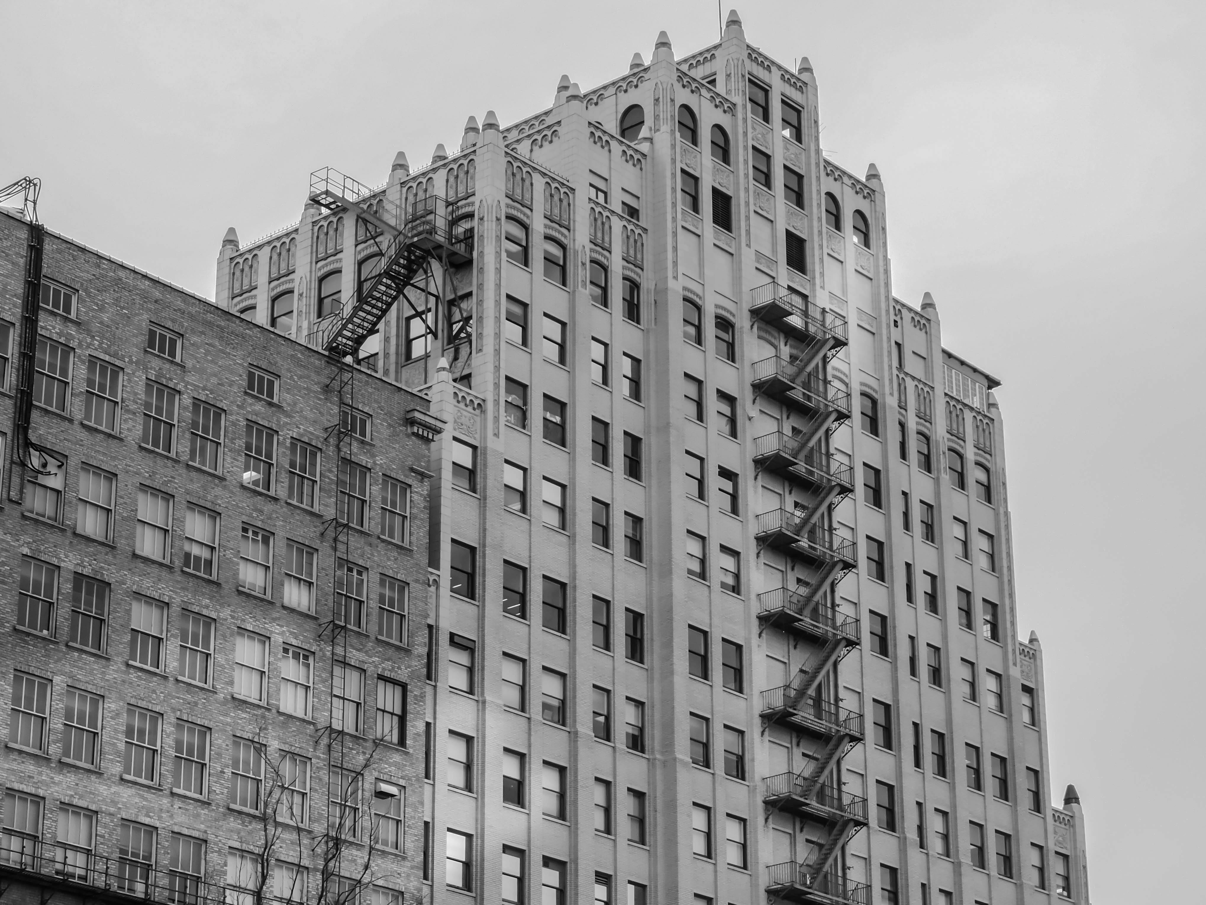 Free stock photo of black and white, building