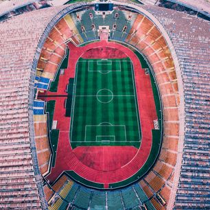 Aerial view of a stadium — photo by Deva Darshan on Pexels
