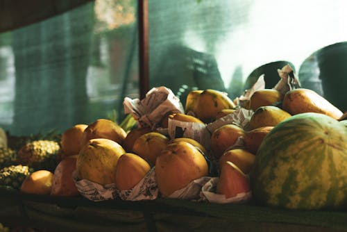 Fruits Displayed as Merchandise