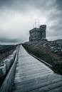 Wooden Boardwalk Leading to Cabot Tower, Signal Hill, Canada