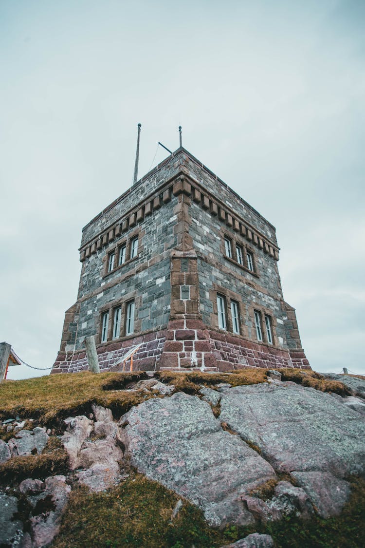 Low Angle View Of Cabot Tower On Signal Hill, Canada