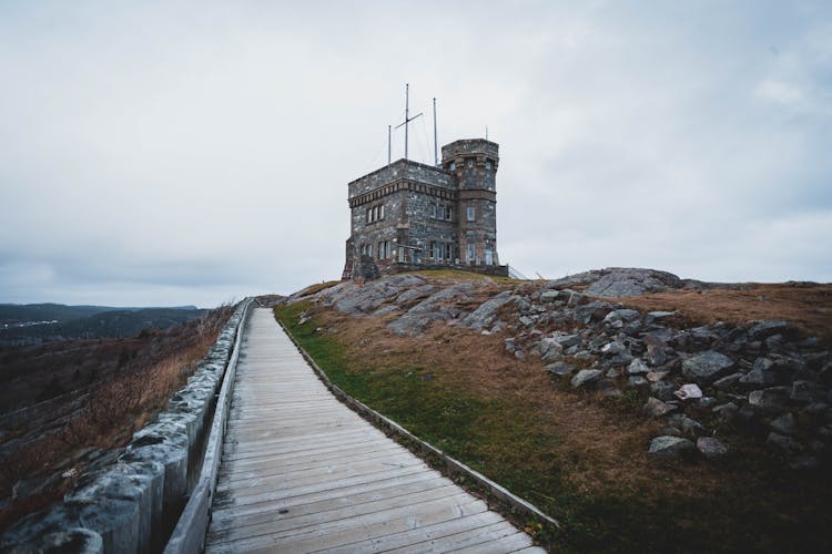 Cabot Tower On Signal Hill In Canada