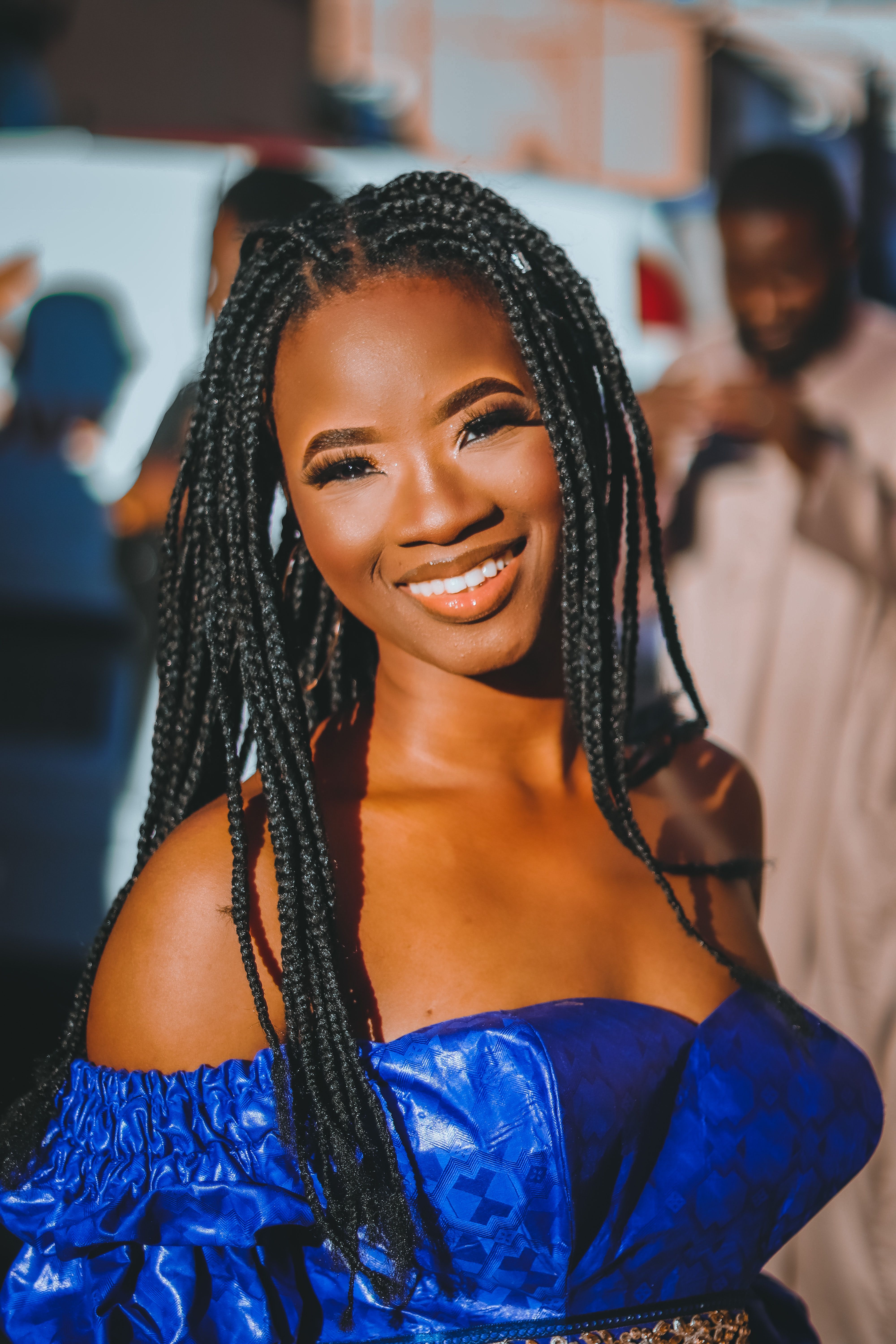 Portrait of Beautiful Woman with Braided Hair · Free Stock Photo