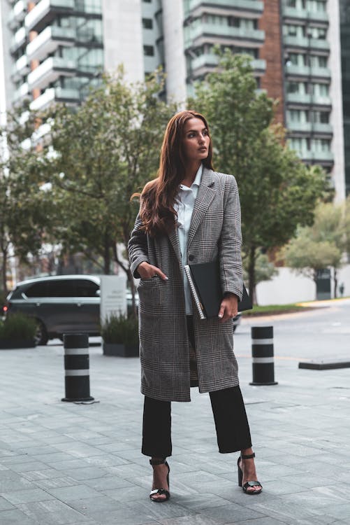 Portrait of Brown Haired Woman in Coat · Free Stock Photo
