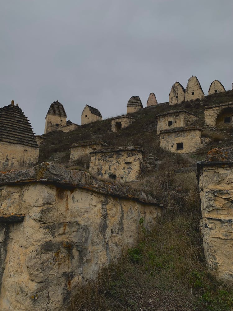 Mountainside With Ancient Architecture 