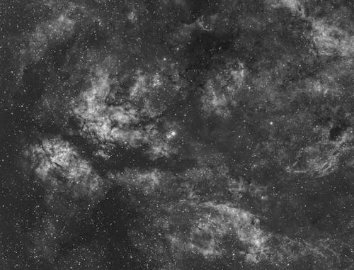 Free Grayscale Photo of a Starry Sky  Stock Photo