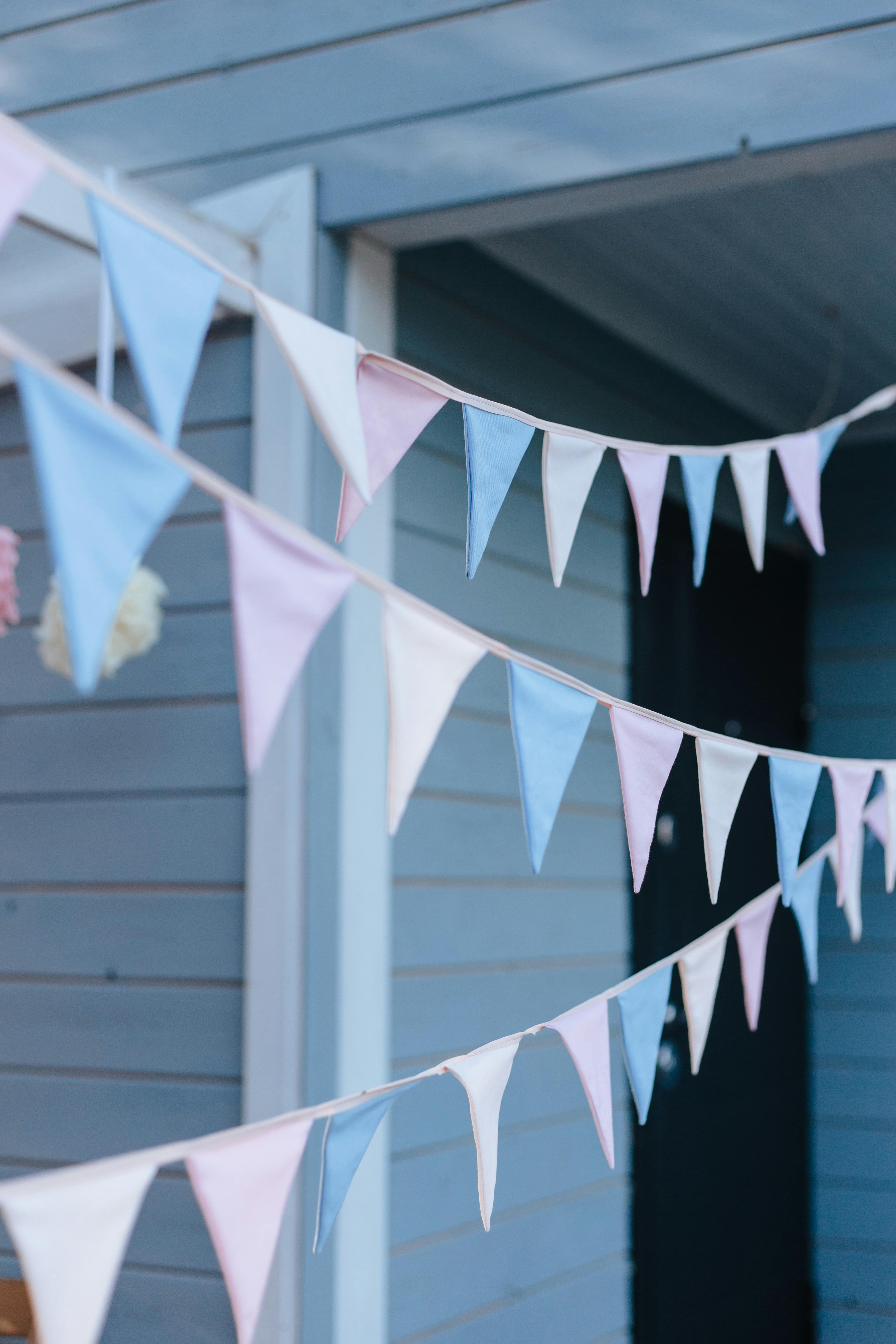 pastel colored pennant