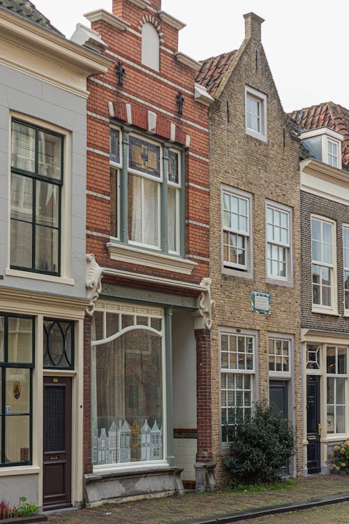 Facade of Concrete Houses