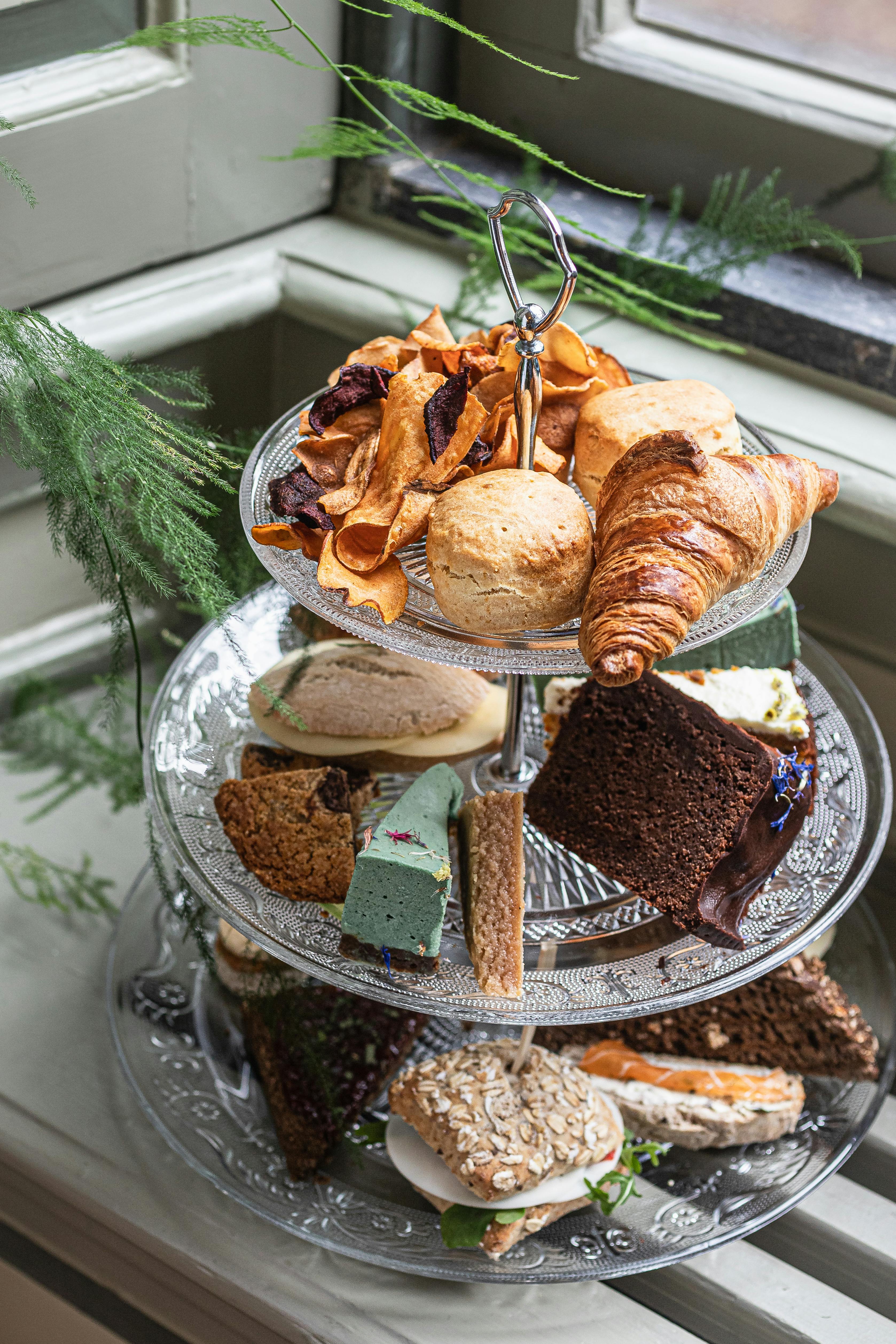 Cakes on Multi Lever Tray · Free Stock Photo