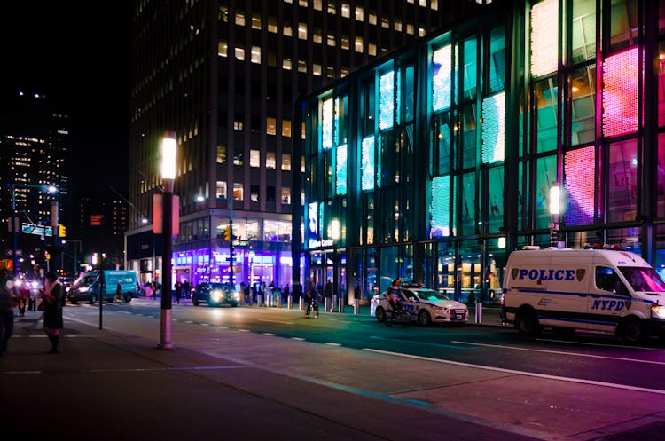 Street In City At Night