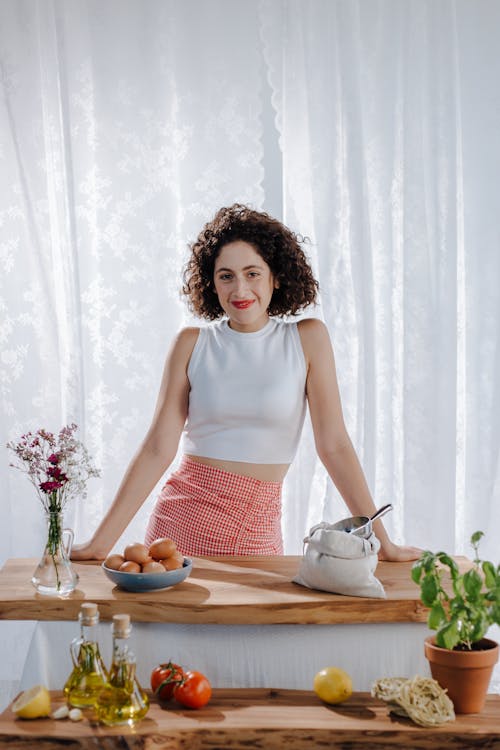 Woman about to Prepare Italian Pasta