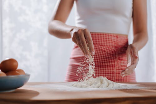 Free Woman Making Homemade Pasta Stock Photo