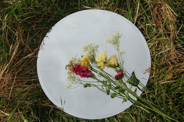 Flowers On A Mirror