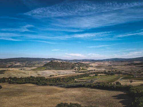 Бесплатное стоковое фото с Аэрофотосъемка, голубое небо, живописный